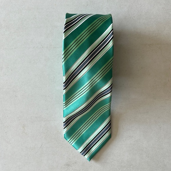PUCCINI green striped tie - Picture 2 of 3
